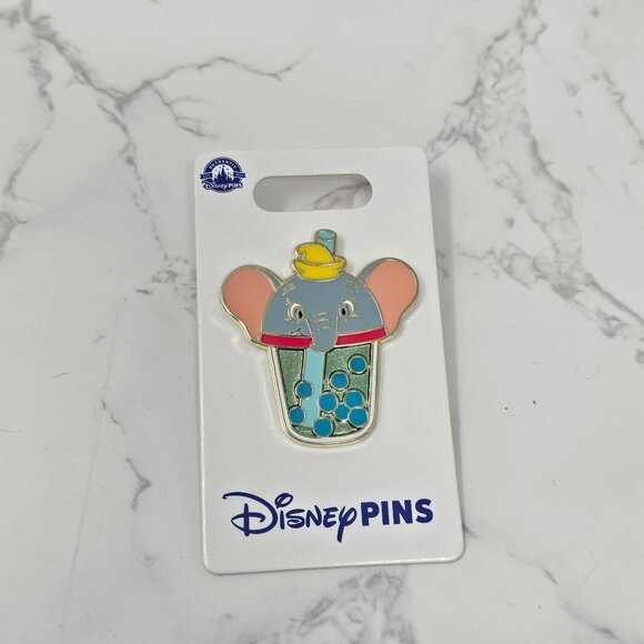 Disney Parks Boba Bubble Tea Dumbo Sipper Pin - Picture 1 of 2